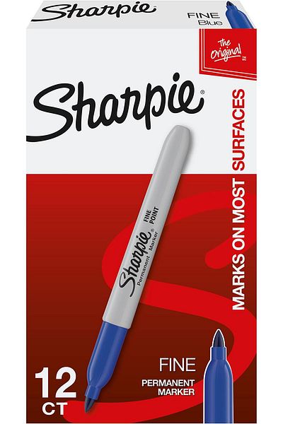 erorex Permanent Markers Fine Point Blue 12 Count