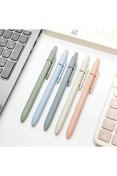 erorex Gel Pens 5 Pcs 0.5Mm Japanese Black Ink Pens Fine Point Smooth Writing High End Series For