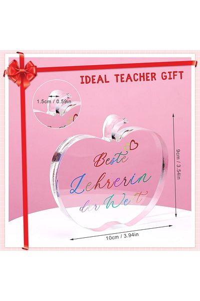 erorex Teacher Appreciation Gift Transparent Acrylic Graduation Gifts Thank You Teacher Gift For Teacher'S