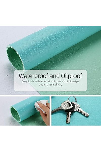 erorex Multifunctional Office Desk Pad Ultra Thin Waterproof Pu Leather Mouse Pad Dual Use Desk Writing