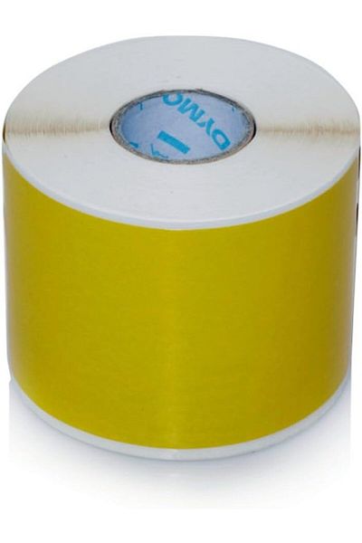erorex Authentic Labelwriter Large Shipping Labels Name Badges Black Print On Yellow 54 Mm X 101 Mm Self