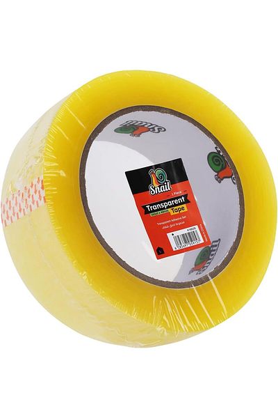 erorex Snail Transparent Packaging Tape 48Mm X 160M Multi Purpose Clear Tape Refill Roll Set For Wrapping