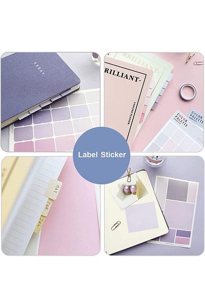 erorex Washi Tape Set 4 Colors 76 Pcs Colorful Coding Dot Sticker Labels 16 Sheets Multi Styling Round And