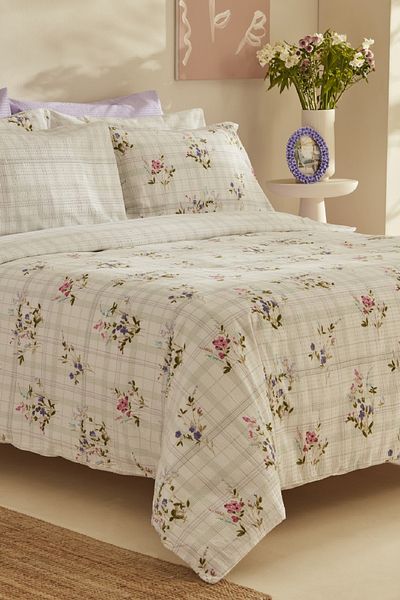 Karaca Home Set cuvertură de pilota Minella Lilac Double Soft Touch - 100% bumbac