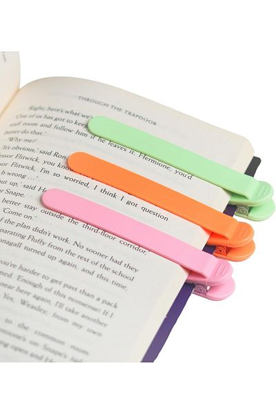 erorex Silicone Automatic Bookmarks 3Pcs Marks Gifts For Reading Women Men Kids Lovers Readers Unique