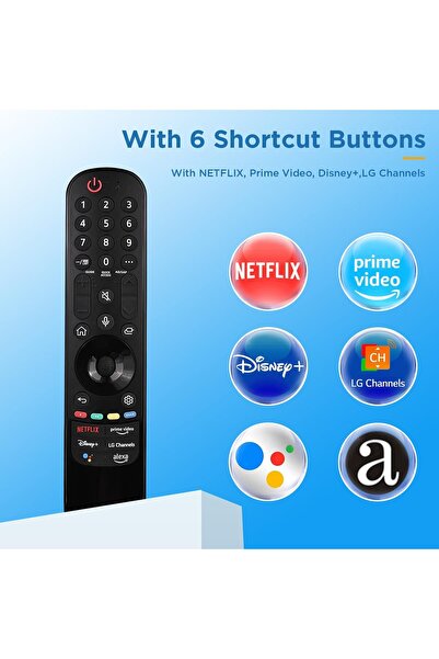 erorex An Mr21Ga Magic Remote Control For Lg Tv Models Without Voice Magic Pointer Function