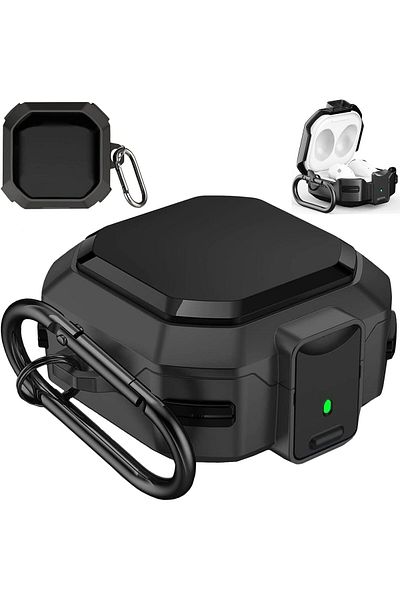 erorex Compatible With Airpods 4Th Generation Case Soft Silicone Cover With Keychain And Carabiner Shock