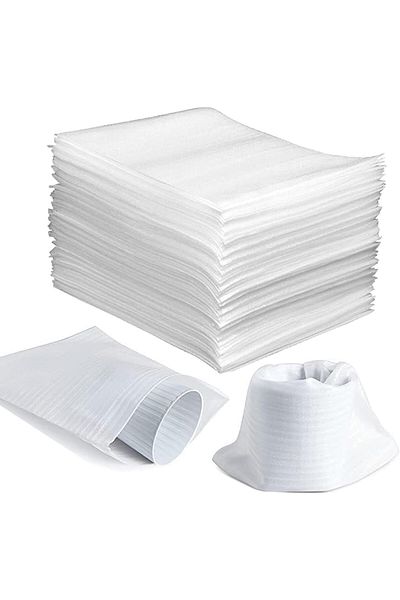 erorex 50 Pack Foam Pouches Cushion Foam Wrap For Moving And Storing 10 Inch X12 Inch Fragile Items Like