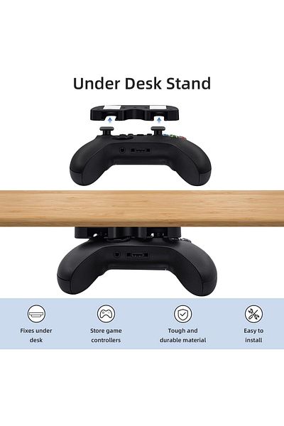 erorex Under Desk Controller Holder Under Desk Mount Stand For X Box 360 X Box One S X X Box Series