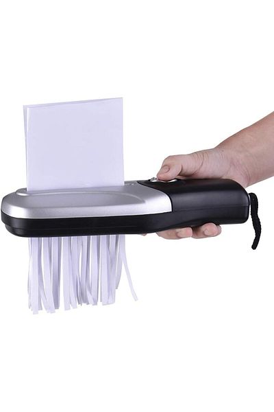 erorex Portable Shredder Usb Battery Operated Mini Handheld Paper Shredder 2L Mini Paper Cutter For Office