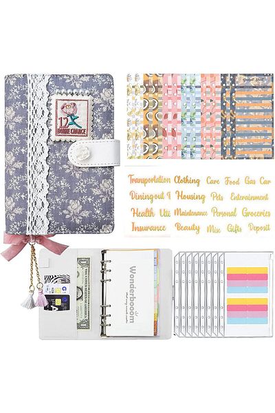 erorex Budget Binder With Cash Envelopes And Label Stickers For Effective Money Management And Savings