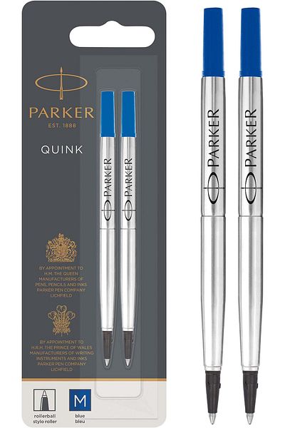 erorex Rollerball Refill Medium Nib Blue Pack Of 2