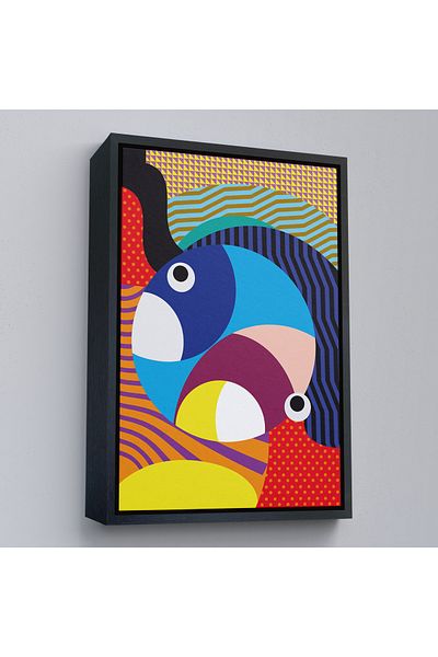 Harita Sepeti Πίνακας Spiritual Eyes με χρυσό πλαίσιο