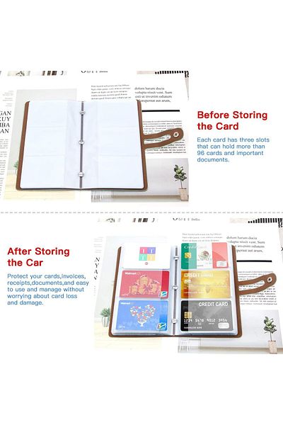 erorex Credit Card Holder Business Card Organizer Credit Cards Protector With 96 Card Slots Rfid Blocking