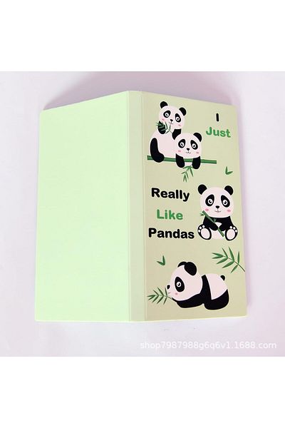 erorex Pandas Sticky Notes Set Cartoon Pandas Self Stick Notes 550 Sheets Pads Animal Divider Tabs Bundle