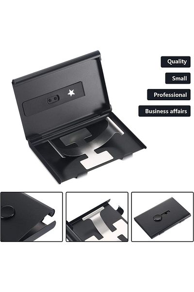erorex Business Card Holder Thumb Drive Business Card Case Slide Out Business Card Holders Stainless Steel