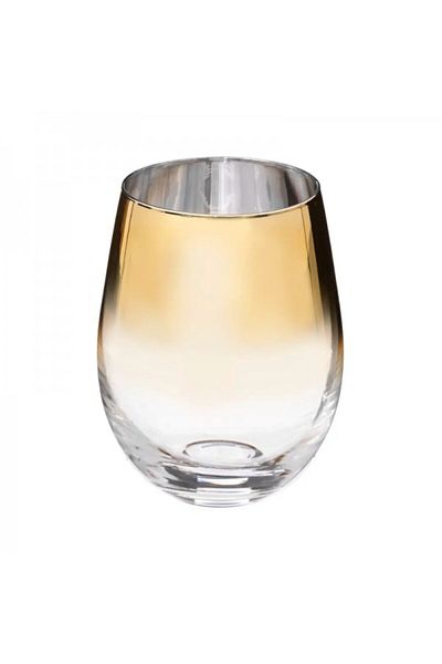 Secret de Gourmet Set of 6 universal glasses, Arya Gold, 540 ml