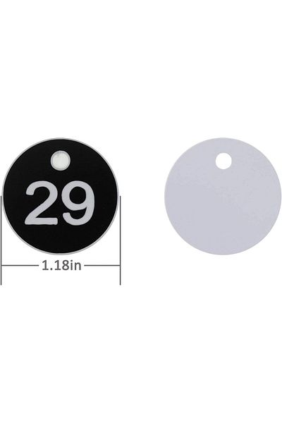 erorex Plastic Id Number Tags Engraved Tags Key Tags Without Key Rings For Locker Dorm Hotel Bar