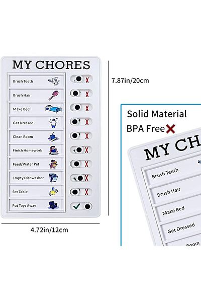 erorex Chore Chart Daily To Do List Memo Checklist Board Portable Detachable Planning Reminder Chart Diy