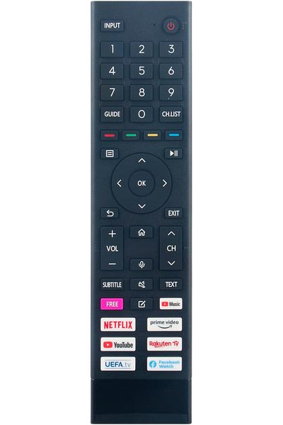 erorex جهاز تحكم عن بعد بديل صوتي Rc901V Fur1 مناسب لـ Tcl 06 Btznyy، مع تطبيقات قصيرة: Youtube Netflix