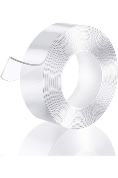 erorex 3 Meter Magic Improvement Double Sided Tape Mounting Transparent Trace Less Acrylic Reuse Washable
