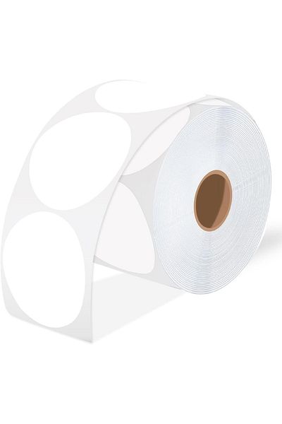 erorex 2 Inch Circle Thermal Sticker Labels Self Adhesive Round Direct Thermal Labels Multi Purpose Roll
