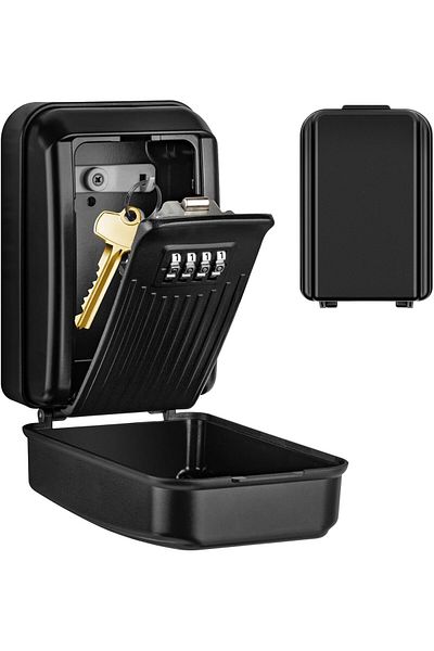 erorex Key Lock Box Key Safe Box Outdoor Waterproof Wall Mounted Security Large Keysafe With 4 Digit