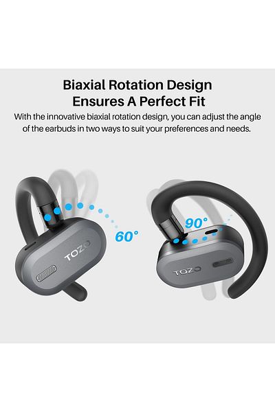 erorex T6 Wireless Earbuds Bluetooth 5.3 Headphones Ergonomic Design In Ear Headset 50Hrs Playtime With