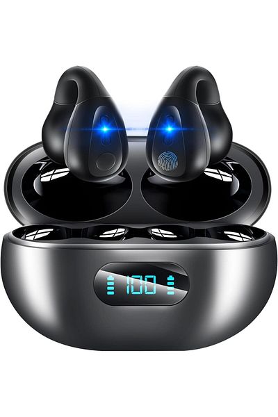 erorex Tune 205Bt Wireless In Ear Earbud Headphones With Bluetooth And Microphone – Flat Tangle Free Cable