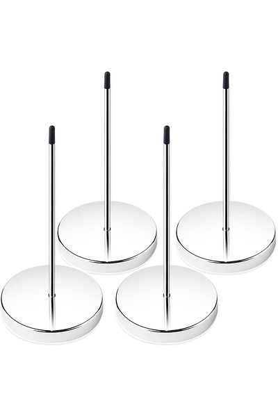 erorex 4Pcs Desk Receipt Holder Bill Fork Receipt Spike Stick Silver Restaurant Check Spindle 5.5 Inch By…