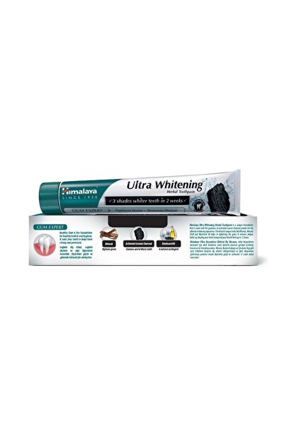 Himalaya Since 1930 Ultra Whitening Bitkisel Beyazlatıcı Diş Macunu 75 ml 3 Adet, Kimyasal Beyazlatıcı İçermez