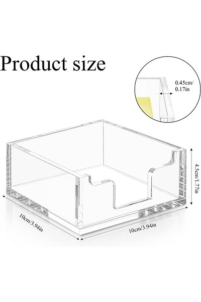 erorex Acrylic Sticky Note Holder Clear Acrylic Sticky Note Holder Sticky Notes Dispenser For Office Home