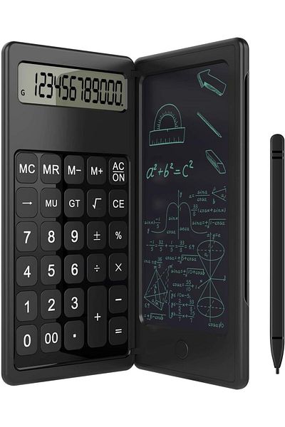 erorex Scientific Calculator With Notepad 12 Digits Lcd Display Battery Desktop Calculator Portable