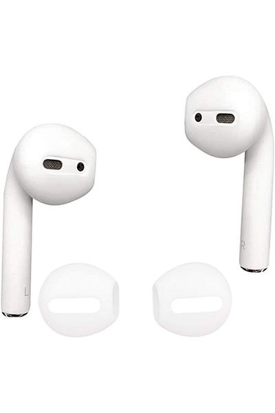 erorex Silicone Protecting Earphones Cover For Airpods 2 Pairs White