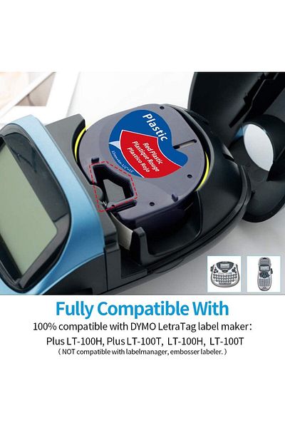 erorex Compatible Label Tape Replacement For Dymo Letratag Refills Paper Plastic Label Tape 91330 91331