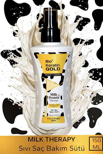 Bio Keratin Gold Milk Therapy Liquid Hair Care Milk 150 ml