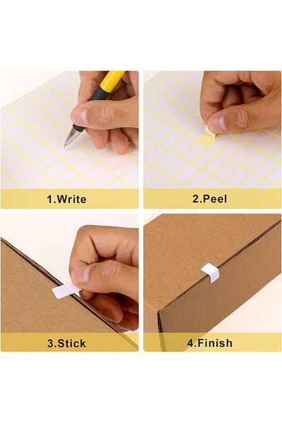 erorex Labels Stickers 1120 Pcs Matte White Sticky Labels Stickers Can Labels Stickers For Writing Small