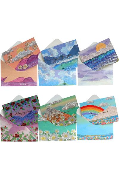 erorex Thank You Card With Envelopes And Stickers 12 Pcs Colorful Encouragement Cards For Appreciation