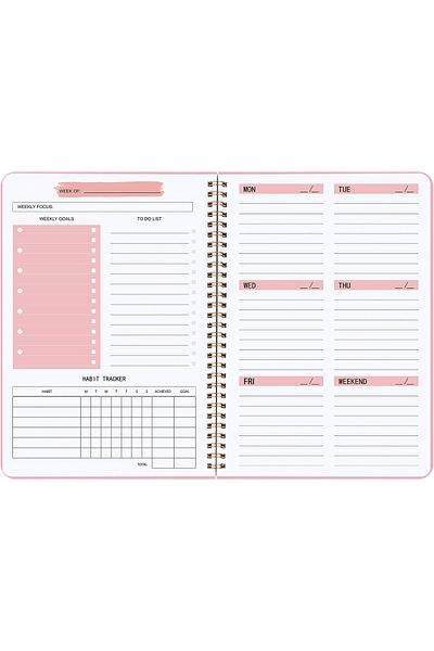 erorex Undated Weekly Planner Weekly Goals Notebook A5 To Do List Planner Habit Tracker Journal With