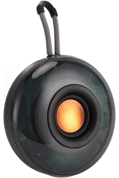 erorex مكبر صوت محمول بتقنية البلوتوث مع صوت ستيريو 5 وات وباس عميق ومضاد للماء RGB للحفلات والتخييم