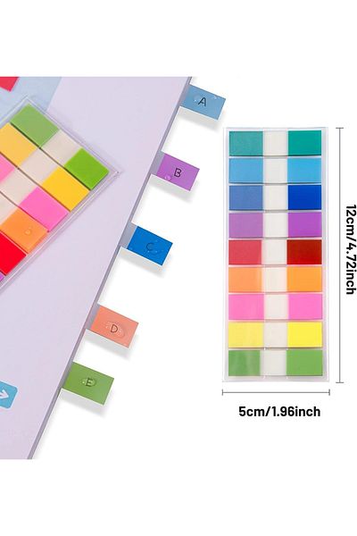 erorex Sticky Notes Transparent Self Stick Notes 900Pcs Clip On Indicator Stickers Student Office Study