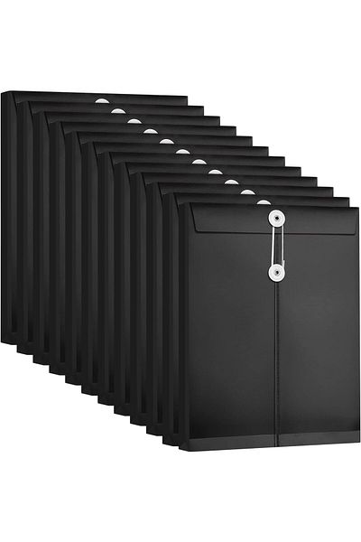 erorex 12 Pack Document Folder With String Closure A4 Plastic Wallets Folders Plastic Folders A4 Envelope