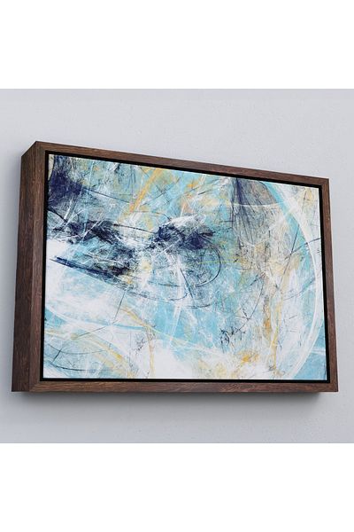 Harita Sepeti Futurism Abstract Decorativ Pictură murală pe pânză cu cadru alb