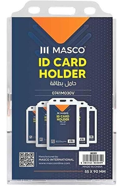 erorex Vertical Id Card Holder 5 Piece Set Clear