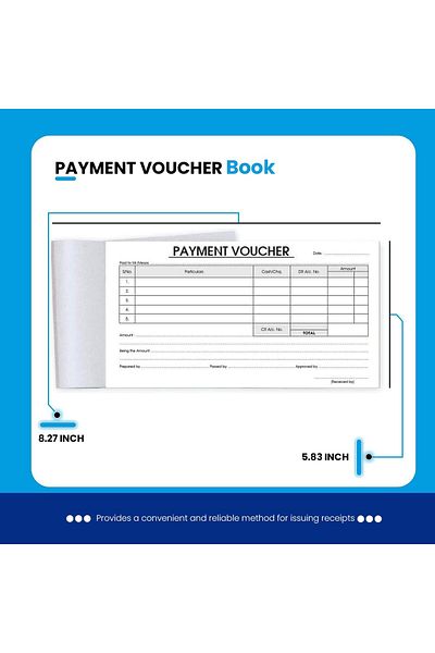 erorex A5 Payment Voucher Book 50 Sheets