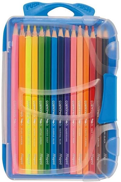 erorex M832035 Smart X12 + X3 Fluo Crayons Color Peps Box 12 Pcs With 3 Complimentary Complex Yellow