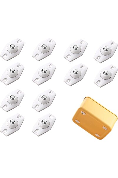 Generic 16 قطعة من عجلات دوارة ذاتية اللصق، عجلات دوارة صغيرة تدور 360 درجة، ...