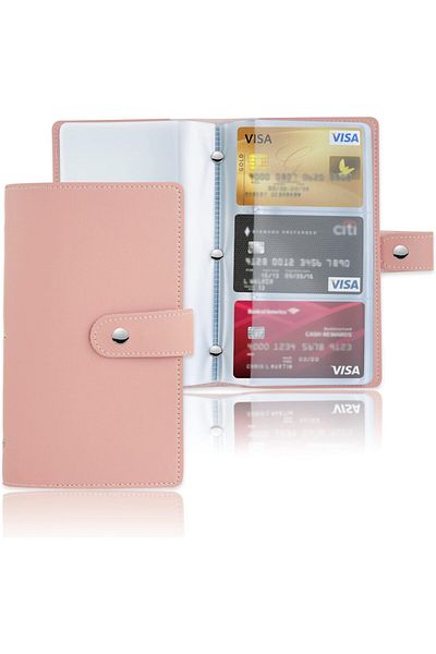 erorex Business Card Holder Pu Leather Credit Cards Protector Business Card Book Case Organization Binder