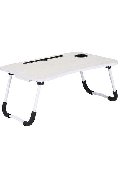 erorex Laptop Desk Adjustable Table With Stand For Notebook Ipad Tablets Cup Holder With Small Drawer For