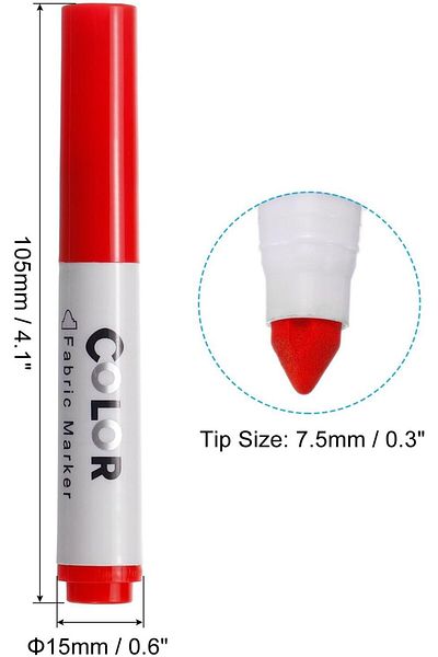 erorex Fabric Markers Pen 12 Colors Indelible Permanent Fabric Paint Pens Set Fine Point Textile Marker
